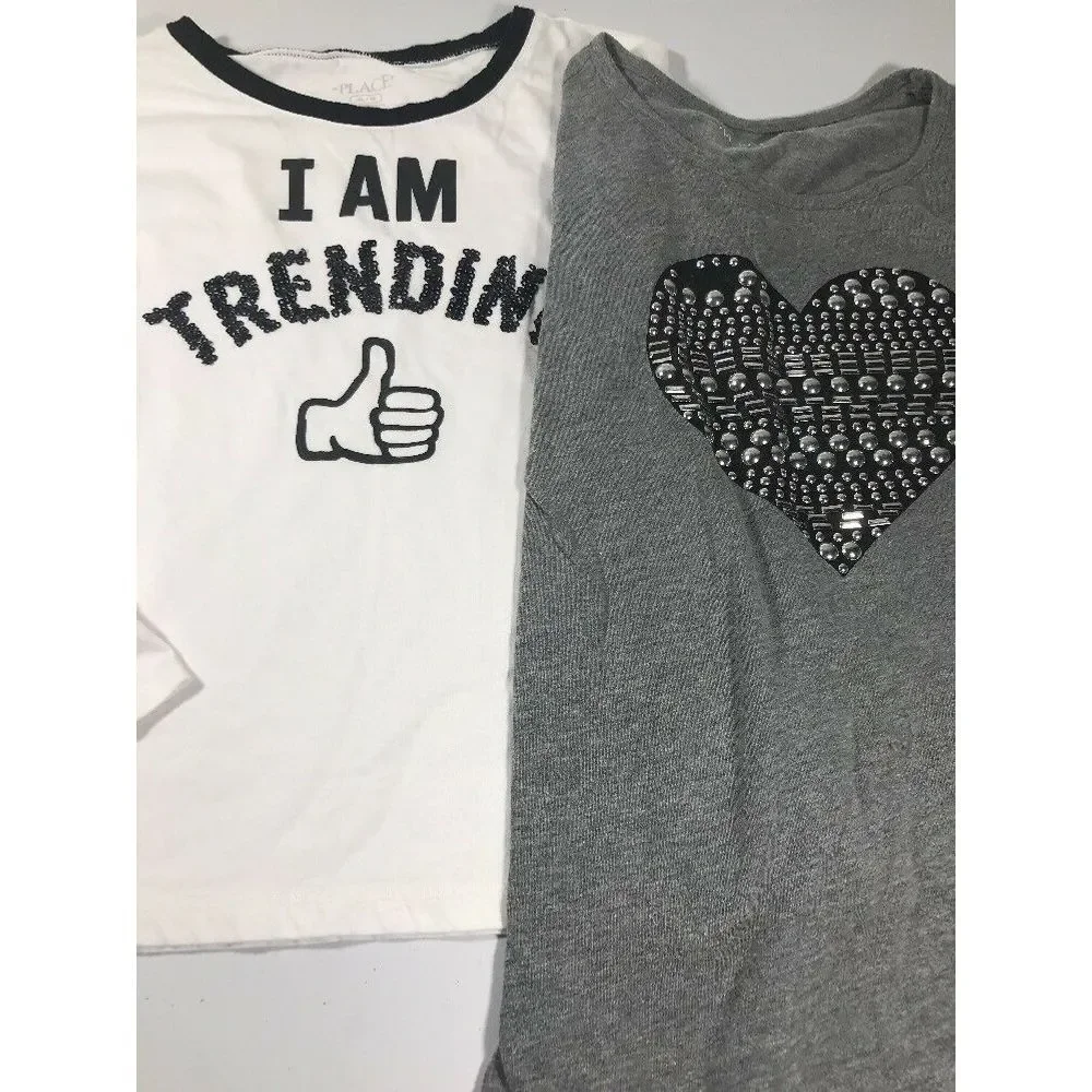Childrens Place  Girls Studded T Shirt  Size Xlarge 14